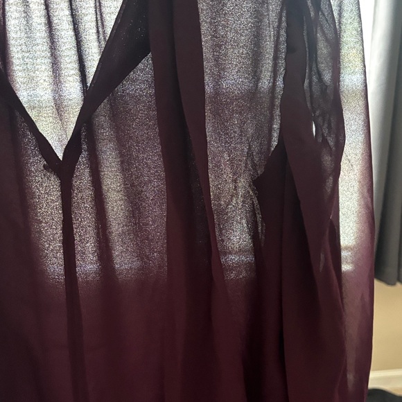 Calvin Klein Elegant Dark Purple Blouse - Picture 4 of 14